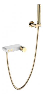 Смеситель STICK для ванны WHITE DIAMOND GOLD	
