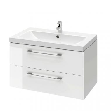 Мебель для ванной тумба Dreja Gio 60 см, подвесная, 2 ящика, белый глянец	
