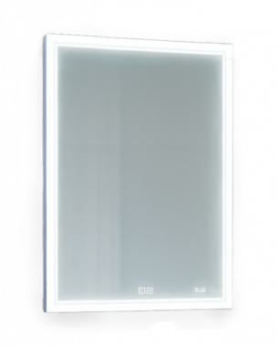  Зеркало Jorno Glass 65 с подсветкой, часами и обогревом (Gla.02.60/W)	