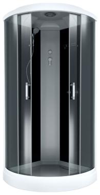  Душевая кабина Bas Альба Эко черная без гидромассажа	