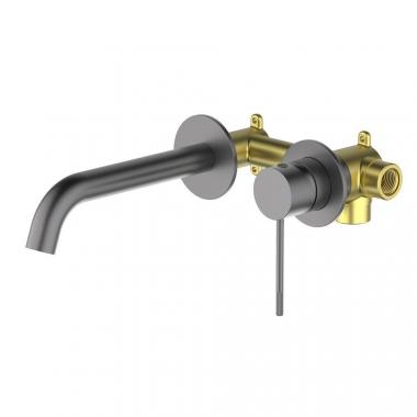 Смеситель TIMO Saona 2372/18SM для раковины скрытого монтажа, черное золото	