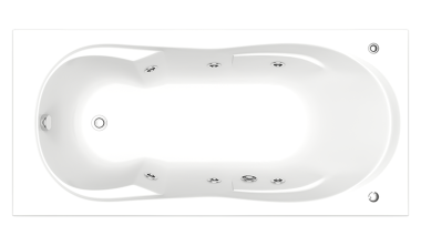 Отдельно стоящая ванна Bas Ахин с гидромассажем 170x80	