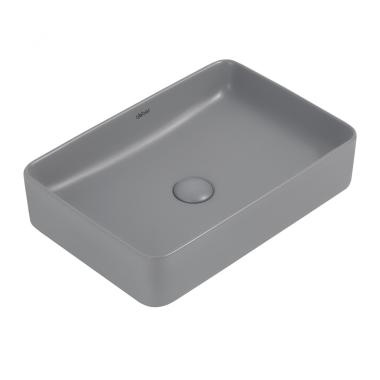 Раковина накладная ABBER Rechteck AC2207MG серая матовая	