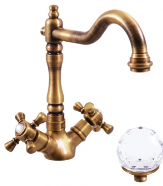 Двухрычажный смеситель для раковины Rav Slezak Brilliance BRILLIANCE121.5/8SM	
