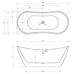 Акриловая ванна ABBER AB9322 белая