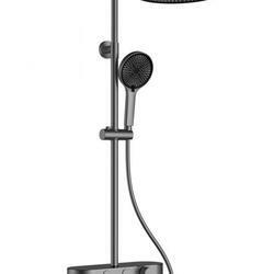 Душевая стойка VSFS-402GM, вороненая сталь