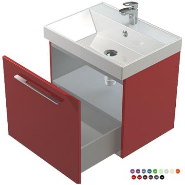 Мебель для ванной тумба Астра-Форм Соло Нижний шкаф 60 подвесной с полкой ЦВ RAL	