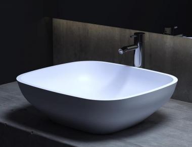  Раковина Salini Gloria S-Stone, матовый, RAL снаружи 495x445	