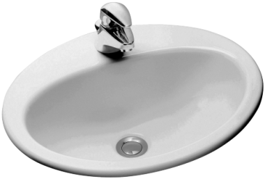  Раковина Jacob Delafon Ovaledessus E1358-00	