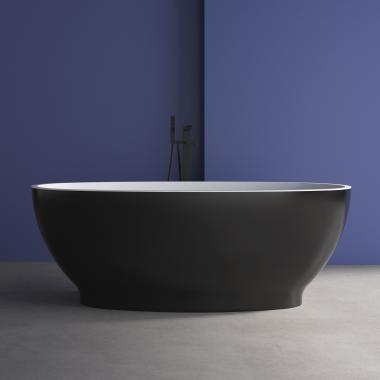 Акриловая ванна ABBER AB9207MB черная матовая	