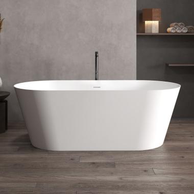 Ванна из искусственного камня ABBER Stein AS9626 белая матовая	