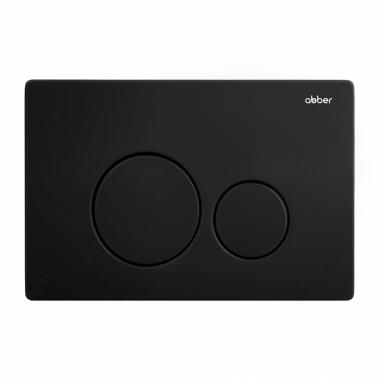 Кнопка смыва ABBER AC0121MB черная матовая	