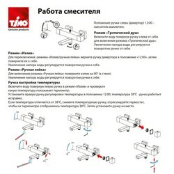 Душевая стойка Timo Tetra-Thermo SX-0169/03 с термостатом, черная матовая
