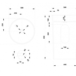 Раковина отдельностоящая ABBER Stein AS2501-H белая матовая