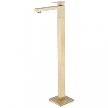 Смеситель ABBER Daheim AF8241G напольный для раковины, золото матовое	