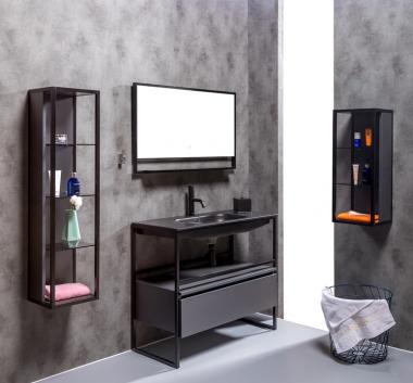 Ящик под консоль LOFT 100 Антрацит, 1 полка	