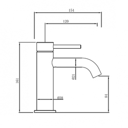 Смеситель ABBER Wasser Kreis 316 AF8110BST для раковины, сталь брашированная