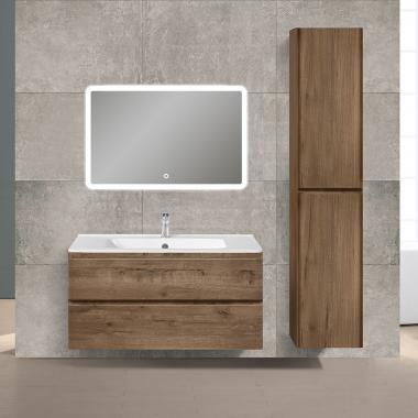 База под раковину Vico 1000 подвесная, 2 выкатных ящика soft close, V.Oak	