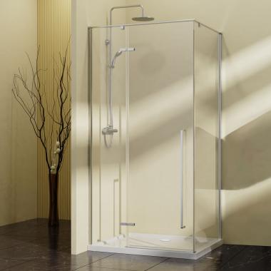 Душевой уголок Slim-N VSR-5SN9010CL, 1000*900, хром, стекло прозрачное Vincea VSR-5SN9010CL	