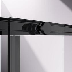 Душевая дверь Slim-N VDS-4SN140CLB, 1400, черный, стекло прозрачное
