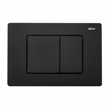 Кнопка смыва ABBER AC0120MB черная матовая	