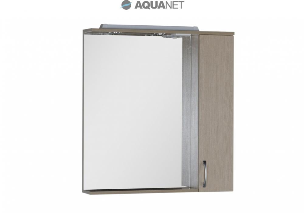  Зеркальный шкаф Aquanet Лайн 90 R камерино со светильником 164934	