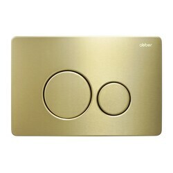 Комплект подвесной унитаз ABBER Rechteck AC1201 белый с инсталляцией AC0105 и кнопкой AC0121MMG золото матовое