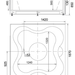 Акриловая ванна Gemy G9089 O R