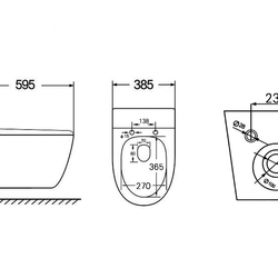 Унитаз ABBER Bequem AC1107P подвесной белый с импульсным смывом