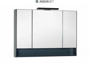  Зеркальный шкаф Aquanet Виго 120 сине серое RAL 7031 183363	