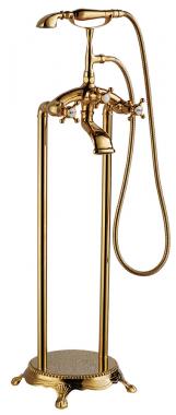 Смеситель ABBER Klassik AF8415G напольный, золото	