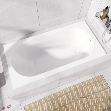 Ванна из искусственного камня ABBER Stein AS9690-1.7-75 белая