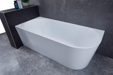 Ванна акриловая Vincea VBT-402-1700L, 1700*800*580, цвет белый, левая, слив-перелив в комплекте	