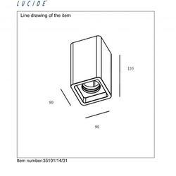 Точечный светильник Lucide 35101/14/31 Gipsy