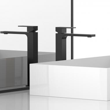 Смеситель для раковины Cube VBF-1C02MB однорычажный, черный	
