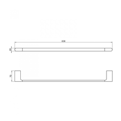 Полотенцедержатель Timo Luiro 18453/17 золото матовое