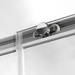 Душевая дверь Slim-U VDS-2SU120CLB, 1200, м.черный, стекло прозрачное