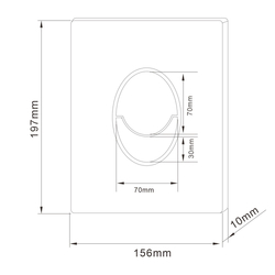 Кнопка смыва ABBER AC0125MB пневматическая, черная матовая