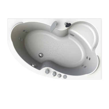 Отдельно стоящая ванна Radomir Ирма 3 гидромассажная 160x105 (форсунки белые)	