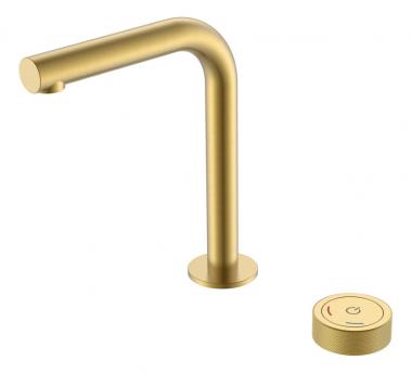 Смеситель автоматический для раковины на 2 отв. TECH Matt Gold	