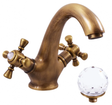 Двухрычажный смеситель для раковины Rav Slezak Brilliance BRILLIANCE129.5SM	