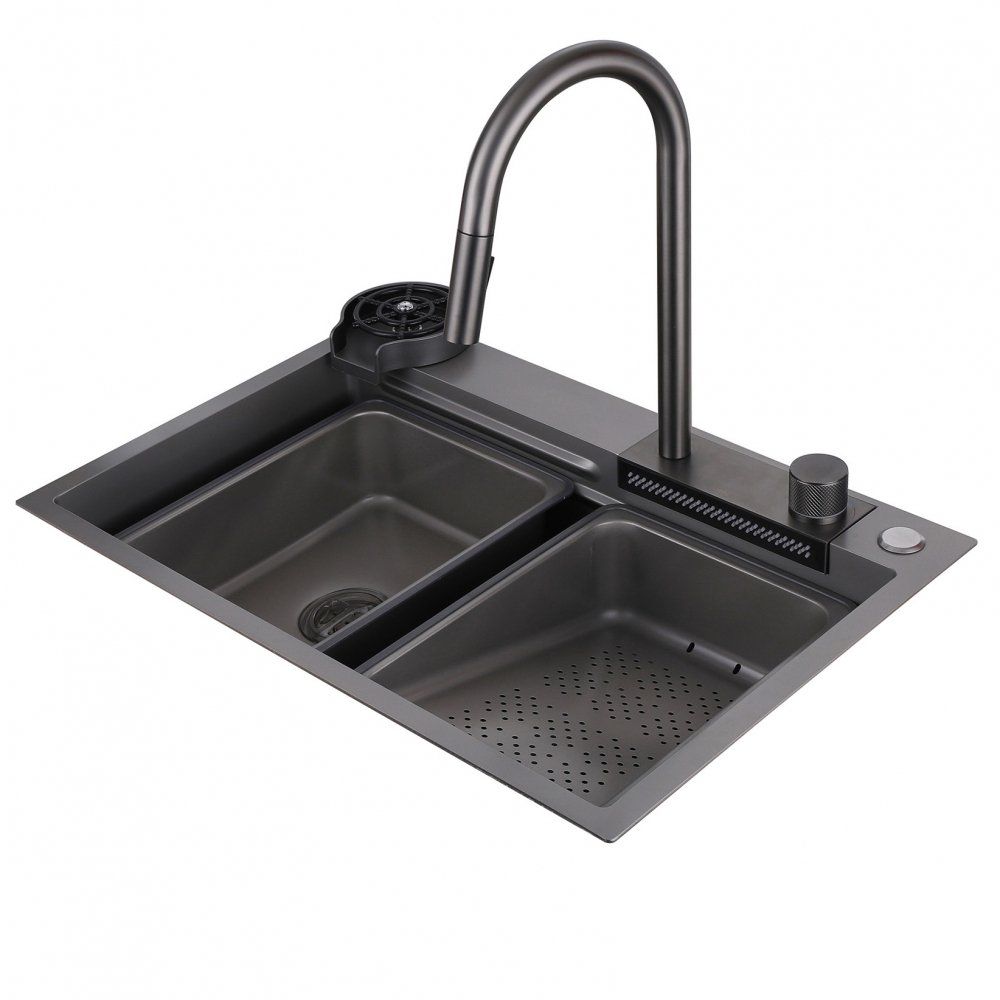 Кухонная мойка ABBER Wasser Kreis AF2194NG оружейная сталь