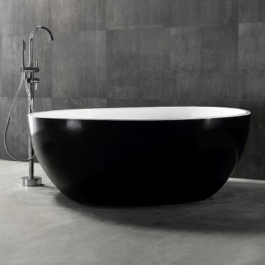 Акриловая ванна ABBER AB9279MB черная матовая	