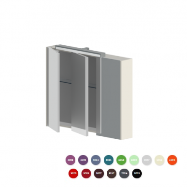  Зеркальный шкаф Астра-Форм Сити 90 ЦВ RAL со светильником	