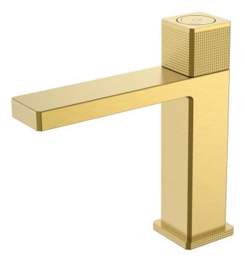 Смеситель автоматический для раковины QUAD Matt Gold	