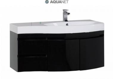 Мебель для ванной тумба Aquanet Опера 2 115 правая черная 169655	