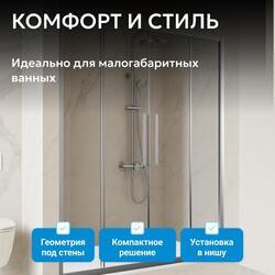 Душевая дверь ABBER Schwarzer Diamant AG33170H