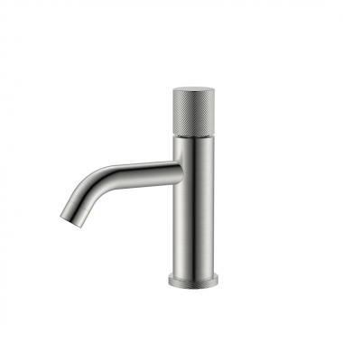 Смеситель STICK для умыв. низ. NIKEL BRUSH SPIRALE	