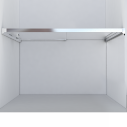 Душевая дверь Lugano VDS-1L120CLGM-1, 1200, вороненая сталь, стекло прозрачное