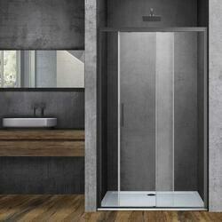Душевая дверь Soft VDS-3SO130CLGM, 1300, вороненая сталь, стекло прозрачное